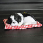 ABS Plush Dogs Autodekoratsioon, Simulatsioon Magav Koer M&auml;nguasi Autode Armatuurlaua kaunistus Ornament Armsad Auto Autotarvikud must