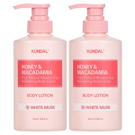 KUNDAL Honey & Macadamia Pure Body Lotion valge muskuse l&otilde;hn, 500 ml, 2 &uuml;hikut pink