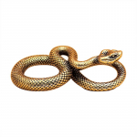 Vanaaegsed vasest madu kaunistused Antiiksed Boa kujukesed Miniatuurid 1 PC