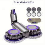 1 komplekt Elektriline Mopi Otsik &Uuml;hilduv Dyson V7 V8 V11 V10 V15 Tolmuimeja Tarvikuga Veepaagi Ja 6tk Mopidega
