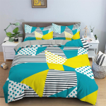 P&otilde;hjamaise geomeetrilise disainiga tekikott Abstract voodipesukomplekt &Uuml;heinimese King Suur Teismeliste T&auml;iskasvanute Toa Sisustus Mikrofiiber Tekikate Padjap&uuml;&uuml;rid 70x133cm 2pcs
