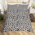 Must Pruun Leopardimustriga Tekikate Komplekt Meestele Gepardi Leopardi Loomamustriga Tekikate Duvetikate Kodu Hotellitoa jaoks 70x133cm 2pcs