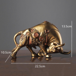 Vilead Steampunk Bull Statues Vaigust Loomakujukesed Dekoor Elutoa Skulptuur Kontorilaud Sisekujundus Aksessuaarid Kunst