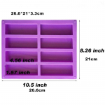 Silikoonist valgubatoonid vormi ristk&uuml;lik Granola batooni silikoonseebist vormivaigust v&otilde;tmehoidja Kuukoogi k&uuml;psetustarvikud