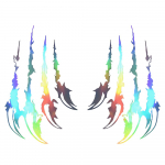 1 paar Monster Claw Paw kriimustuskleebiseid auto kapoti kapoti kere kleebiste jaoks PVC kleebis auto stiilkile graafikaleht 32x19,5 cm