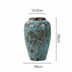 Keraamilised k&auml;sit&ouml;&ouml;esemed Retro keraamilised kaunistused Dekoratsioon P&otilde;rand Suur paks vaas Savin&otilde;upott Vaas K&auml;sitsi valmistatud kivikeraamika pott