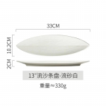 Jaapani lehekujuline pikk sashimi suupiste sushi taldrik Kaubanduslik keraamiline pikk taldrik restoran el n&otilde;ud lauan&otilde;ud