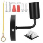 E27 must seinalamp Retro &uuml;hepealine seinavalgusti voodikoridori trepi AC85 jaoks?265V