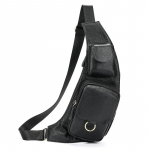 Ehtne Nahk Meeste Rinnakott Premium Tundega Vabaaja Crossbody Kott Pealmine Kiht Veisenahast Poolkuu Rinnakott Meeste Kott must