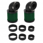 Mootorratta &otilde;hufilter 28 kuni 48 mm universaalne 50cc 70cc 90cc 125cc mopeedirolleri ATV mustuserattale roheline/must