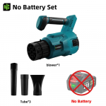 NEWBENY harjadeta elektriline puhur, 3 k&auml;iku, juhtmeta, t&otilde;husalt langenud lehtede tolmu lumet&ouml;&ouml;riist Makita 18 V-21 V aku jaoks Without battery