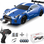 Kaugjuhtimispuldiga auto 1/16 2,4 GHz 4WD RC Drift Car, 18KM/H+ kiire RC autode v&otilde;idus&otilde;iduauto pihusti, lahedate tuledega, m&auml;nguauto lastele