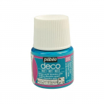 Peinture acrylique - P&eacute;b&eacute;o - P.BO D&eacute;co - Bleu cara&iuml;be - Mat - 45ml sinine