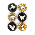 6 stickers 3D animaux g&eacute;om&eacute;triques & origami