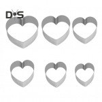 6 tk. S&uuml;damek&uuml;psise l&otilde;ikurite komplekt roostevabast terasest T&auml;hekujulised lillekujulised l&otilde;ikurid k&uuml;psetiste meisterdamiseks &Uuml;mmargused k&ouml;&ouml;giviljal&otilde;ikurid k&uuml;psisel&otilde;ikurid, pol&uuml;meerist savist l&otilde;ikurid Star