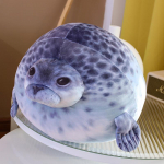 Seal Padja Nukk Pehme Meril&otilde;vi Palus m&auml;nguasjad Sea World Animal Animal H&uuml;lge pl&uuml;&uuml;sis t&auml;idisega nuku beebi magamispadi lastele kingitused 35x35x25cm hall v&auml;rv