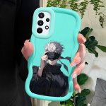 V&auml;rvitud mustriga Big Wave Edge pehmest silikoonmaterjalist Macaron telefoni&uuml;mbris, p&otilde;rutuskindel kaitsev kummist korpus Samsung Xiaomi Poco Redmi jaoks Xiaomi Poco C51 roosa