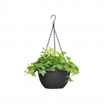 V&auml;litingimustes kasutatav sisetaimede rippistutusmasin drenaažiavade ja ketiga, aiakodu veranda kaunistus tumehall &uuml;mmargune rippuv istutusmasin S