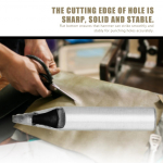 4mm Leather Craft Oval Rectangle Punch Hole Cutter Hollow DIY Tools (20 x 4mm)