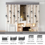 Pimendav voodikardin &uuml;lemisele narile &ndash; paks ja tugev, printsessi stiilis alumisele narile/lauale, ideaalne naiste &uuml;hiselamutesse 1.2m Height [Front Panel]