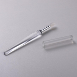 Kaasaskantav silikoonist huulepintsel V&auml;ike tolmukindel kaanega Rakenda huulepintsel, huulepulgahari huulemeigipintsel