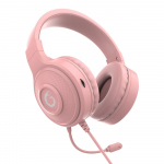 3,5 mm juhtmega m&auml;nguk&otilde;rvaklapid Stereo mikrofoniga Helitugevuse reguleerimine M&uuml;rasummutav peakomplekt arvutile/ps4/ps5/mac/s&uuml;learvutile/xboxile roosa