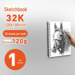 Yuanhao Skitsiraamat: A4 kuni 8K suurused, kunstitudengitele ja lasteaiale, 16 lehek&uuml;lge