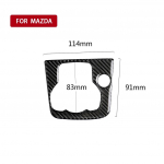 FIT For Mazda 3 Axela 2014-2016 Car Center Control K&auml;iguvahetuspaneel dekoratiivne S&uuml;sinikkiust katte trimmiriba sisemuse 3D kleebis must