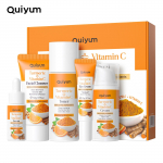 QUIYUM Turmeric & Vitamin C Skincare Set(5 pcs) Brightening, Hydration & Facial Care 5-pieces