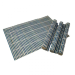 Bambusest lauamatid - 4-osaline komplekt - Vastupidavad - Rullitavad - Juhuslikud v&auml;rvid punane