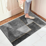 Hall geomeetriline abstraktne k&auml;snjaht libisemisvastase lateksp&otilde;hjaga &uuml;liimav siseruumide tualeti voodi&auml;&auml;rse p&otilde;randamatiga 40x60cm