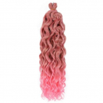 Juuksepikendused Heegeldatud punutised S&uuml;nteetilised Juuksed Afro Curl Hawaii Ombre Lokkis Blond Water Wave Pats Naistele 4Pcs/Lot-18inches