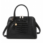 2025 Uus Mood Lihtne Krokodillimuster Kestkott Suure Mahutavusega &Otilde;lakott Crossbody Kott Kaasaskantav K&auml;ekott 30*12*22cm must