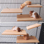 1 tk 13*9cm Papagoi Seisev Alus Platvorm Ruudukujuline Puidust H&uuml;ppelaud Hamstri Puidust Kai Budgie Riputatav M&auml;nguasi