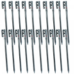 Baden Strong Peg Kerge Kaaluga Matkamine 300mm Komplekt 20 tk (S&uuml;sinik (CFRTP) Peg) MCCA-SP300-20 must