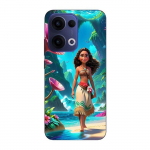 Coque de t&eacute;l&eacute;phone - Maniacase - Oppo Reno 13 5G - Vaiana Art Amine - Silicone - Souple