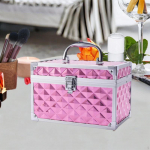 Meigikohver Ilukosmeetikakarp Mitmeotstarbeline Lukustatav Kohver K&uuml;&uuml;nemaali S&auml;ilitamiseks Pink