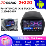 2Din Android autoraadio Hyundai IX35 Tucsonile 2009-2015 Multimeedia videopleier GPS-navigatsioon Stereoheli p&otilde;hiseade CarPlay 4 core 2GB+32GB CP