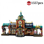 Loomingulised K&uuml;borgpungi stiilis linna baari ehitusklotsid lastele, linna t&auml;navavaade, kokkupandavad klotsid, m&auml;nguasjad, kingitus lastele, j&otilde;ulukingitus, ilma karbita