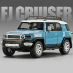 1:24 Toyota FJ Cruiseri sulamist automudeli survevalatud m&auml;nguasi metallist maastikus&otilde;iduki automudeli simulatsioon heli ja valguse laste m&auml;nguasi poisile kingitus must