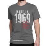 Valmistatud 1969. aastal, k&otilde;ik originaalosad, T-s&auml;rk meestele, s&uuml;nnip&auml;evakingiks, vintage puuvillased T-s&auml;rgid, &uuml;mara kaelusega Harajuku topid, T-s&auml;rgid t&auml;iskasvanutele, riided XXXXL tumehall v&auml;rv