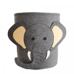 Elevandi mustriga loomade hoiukorv Vildist pesukorv Praktiline pesukorv Kapp Elephant