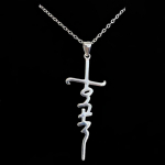Cross Faith Crystal kaelakee keti kirjaga kaelakee kaelakee naistele moe ehted kingitus h&otilde;be
