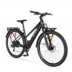 Cyrusher Asuka Ebike M&auml;gi Lume E-Bike 36V14Ah Aku 250W Mootor Eiectric Jalgratas 28 Tolline Rehv Elektrijalgratas must