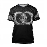 Suvine trend Harajuku Mehhiko asteekide Quetzon meeste vabaaja T-s&auml;rk T&auml;navamood Klassikaline retro O-kaelusega lahtine 3D prinditud top S