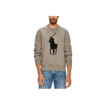 Polo Ralph Lauren S&uuml;gis/Talv 23 Suure Hobuse Logoga Tikitud &Uuml;mmarguse Kaelusega Pikkade Varrukatega Huppar Meeste huppar Hall 710766862-013 S