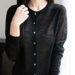 Bambusliigese kanepist p&auml;ikesekaitse kampsun naistele Uus &otilde;huke pikkade varrukatega top suveks Lahtine kootud kampsun M