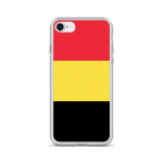 Coque iPhone &ndash; iPhone 6 &ndash; Drapeau de la Belgique &ndash; Silikoonist supp &ndash; Design fin et l&eacute;ger &ndash; Noir, Jaune, Rouge