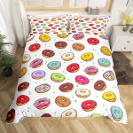 Kawaii S&otilde;&otilde;riku Tekikotikomplekt V&auml;rviline Magus S&otilde;&otilde;riku Voodipesukomplekt Maitsev Magustoit Roosa Lilla Tekikott T&uuml;drukute Toa Sisustus EU single(135x200cm) gray