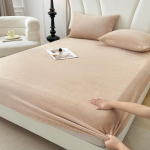 &Uuml;lipehme fliisist voodilina - Queen suurus - Eriti pehme polaarfliis, ei topildu - S&uuml;gav tasku - Kogu hooaja hubane soojus Bed sheet (220x200x25cm)